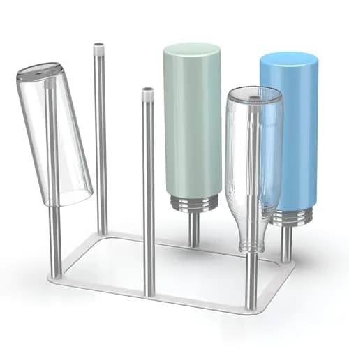 ZHMY Water Bottle Drying Rack, Stainless Steel, Space Saving Countertop Drying Rack for Bottles & Glassware thumbnail 9