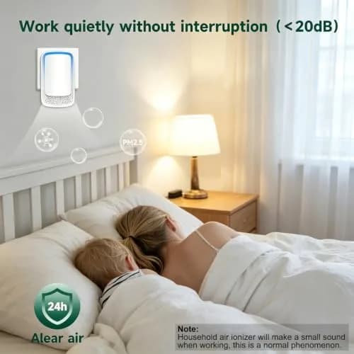 JOSTART Air Ionizers for Home | Filterless Negative Ion Air Purifier (4 Pack) | Compact & Eco-Friendly thumbnail 4