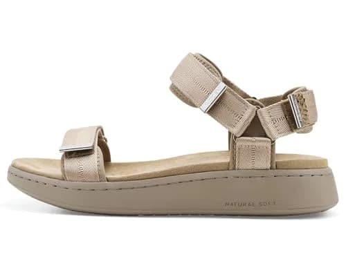 Woden Womens Line Sandals Silver Mink 8 Medium | Water-Resistant Flat Sandal with Leather Upper thumbnail 5