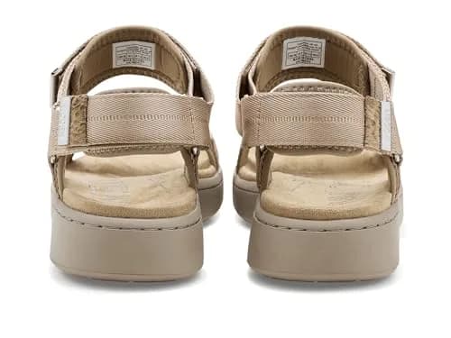Woden Womens Line Sandals Silver Mink 8 Medium | Water-Resistant Flat Sandal with Leather Upper thumbnail 7