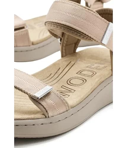 Woden Womens Line Sandals Silver Mink 8 Medium | Water-Resistant Flat Sandal with Leather Upper thumbnail 2