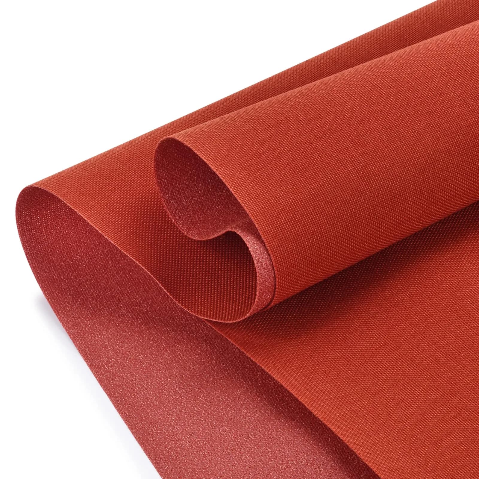 TeeLiy Waterproof Canvas Fabric by The Yard 600D Upholstery Outdoor Fabric 58" W x 36" L (1 Yard, Rust) | Durable Polyester for DIY & Outdoor Use — Rust