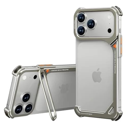 OATSBASF Metal Bumper Case for iPhone 17 Pro Max 6.9-Inch | MagSafe Compatible Shockproof Protection thumbnail 1