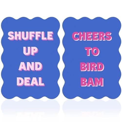 Soulchen Blue Mahjong Tile Mixer Shufflers 2-Piece Set | Practical Mahjong Accessories thumbnail 1
