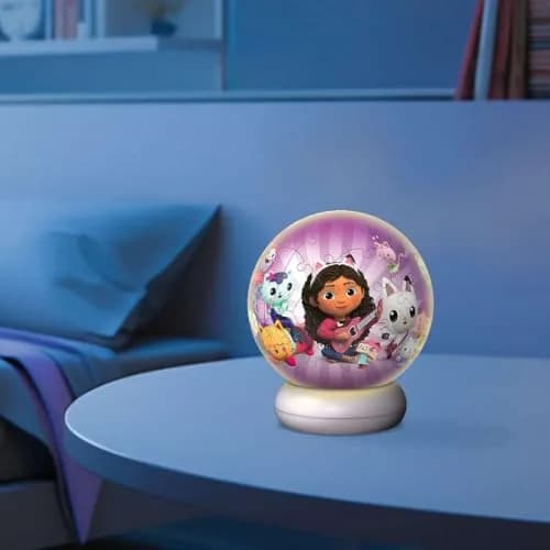 Ravensburger 3D Puzzle Ball Night Light Gabby's Dollhouse - Puzzle from 6 | Dimmer, Wireless & USB-C thumbnail 6