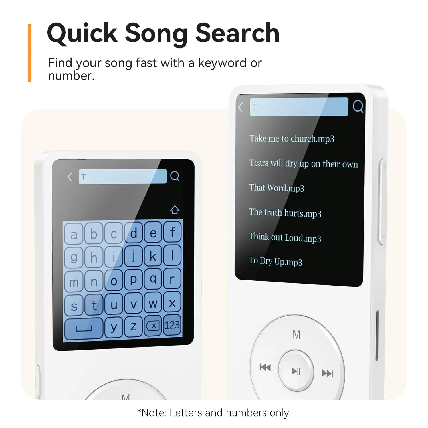 AGPTEK A02 MP3 Player White 32GB (1.8-inch Screen) | Bluetooth 5.3 Music Player with Speaker - view 4