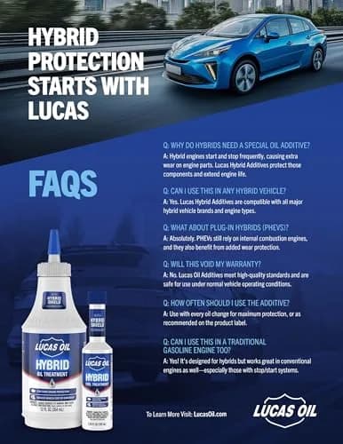 Lucas Oil Hybrid Fuel Treatment w/HybridShield™ 156ml (5.25 fl oz) | For Hybrid Engine Fuel Systems thumbnail 3