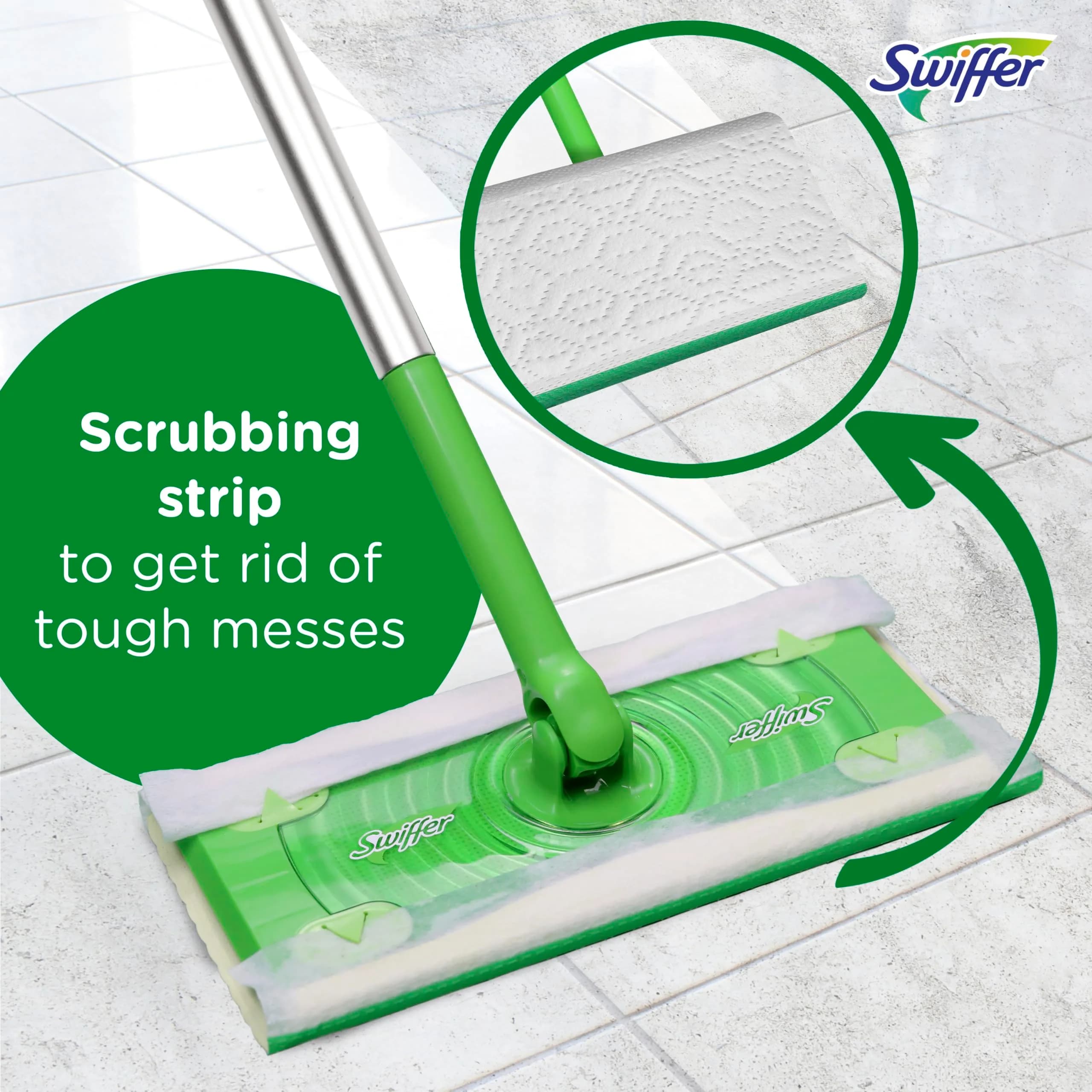 Swiffer Sweeper Wet Mopping Cloths with Gain Original Scent, 72 Count (3 Packs of 24) | Multi-Surface Floor Cleaner - view 4