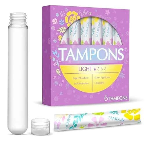 GoPong Tampon Flasks 6 Pack | Discreet Hidden Alcohol Travel Containers for Women thumbnail 1