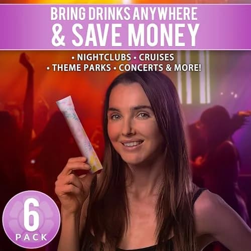 GoPong Tampon Flasks 6 Pack | Discreet Hidden Alcohol Travel Containers for Women thumbnail 2