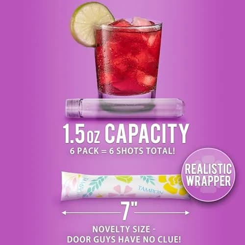 GoPong Tampon Flasks 6 Pack | Discreet Hidden Alcohol Travel Containers for Women thumbnail 3