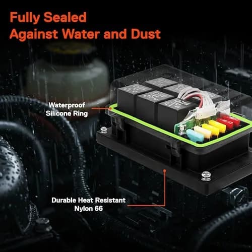 True MODS 12V Wireless Switch Panel Controller with 6 Gang Relay Box | Programmable On/Off & Momentary Functions thumbnail 4