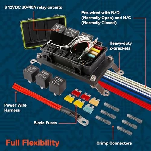 True MODS 12V Wireless Switch Panel Controller with 6 Gang Relay Box | Programmable On/Off & Momentary Functions thumbnail 5
