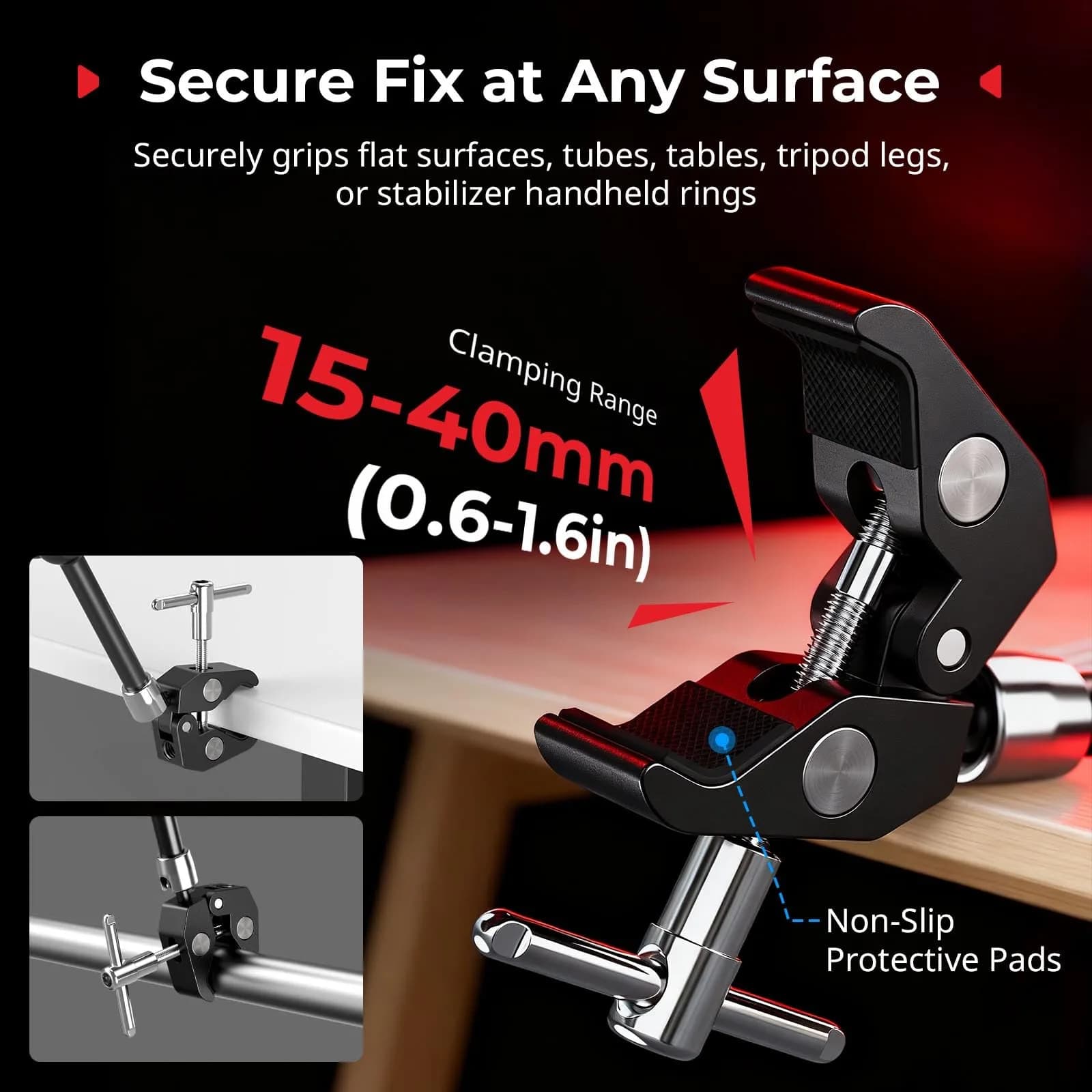 SMALLRIG 11'' Magic Arm with Super Clamp for Action Cameras & Accessories - view 3