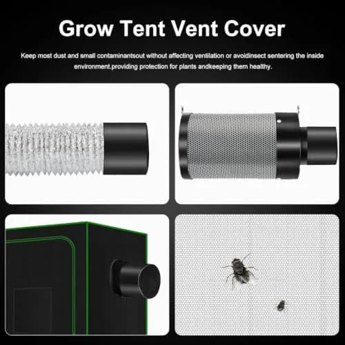 MELONFARM 6 inch Air Carbon Filter with Australia Virgin Charcoal & Built-in 14cm Fan | Odor Control & Low Noise thumbnail 6