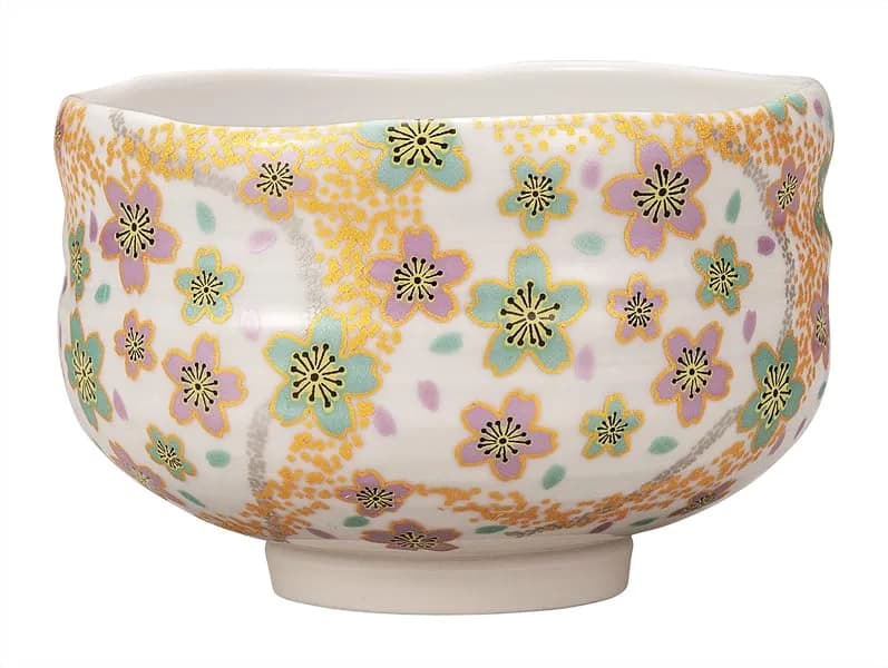 ナカマル Matcha Bowl, Kukuizu | Porcelain Japanese Tea Ceremony Utensil 4.7in thumbnail 2