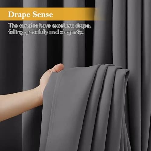 RYB HOME Blackout Curtains for RV Camper Kitchen 45 Inches Length | Thermal Insulated, Room Darkening, Privacy Drapes thumbnail 6