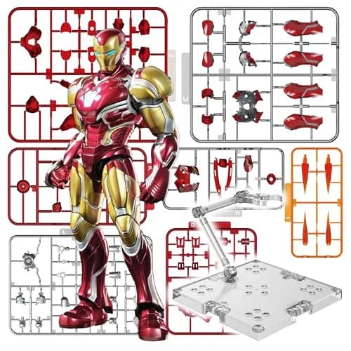 BLOKEES Champion Class Marvel Infinity Saga Iron Man 149-Piece Model Kit | LED Light-Up Articulated Action Figure for Ages 14+ thumbnail 1