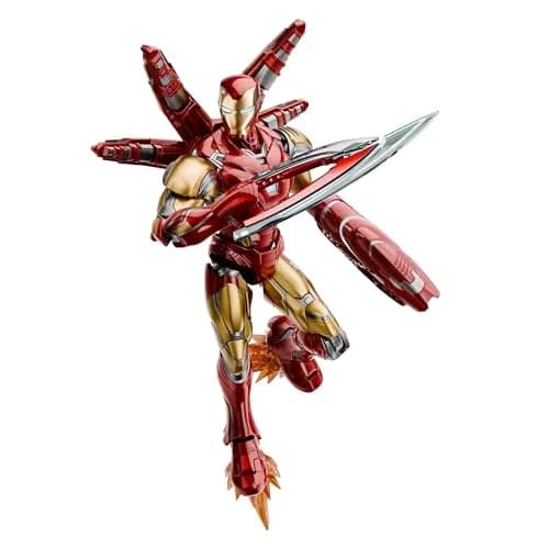 BLOKEES Champion Class Marvel Infinity Saga Iron Man 149-Piece Model Kit | LED Light-Up Articulated Action Figure for Ages 14+ thumbnail 5