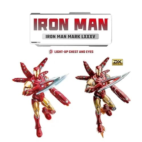 BLOKEES Champion Class Marvel Infinity Saga Iron Man 149-Piece Model Kit | LED Light-Up Articulated Action Figure for Ages 14+ thumbnail 6