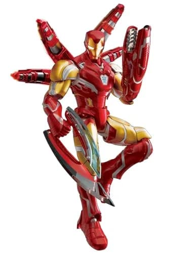 BLOKEES Champion Class Marvel Infinity Saga Iron Man 149-Piece Model Kit | LED Light-Up Articulated Action Figure for Ages 14+ thumbnail 4