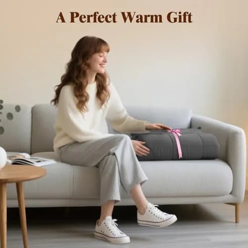 LiyLou Weighted Blanket for Adults 15 lbs 48"×72" Grey | Breathable All-Season Heavy Blanket for 140-160lbs thumbnail 8