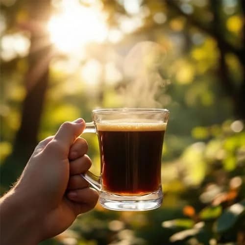 yersiz Glass Coffee Mugs Set of 6 | Durable Drinkware with Thick Base for Hot & Cold Beverages thumbnail 4