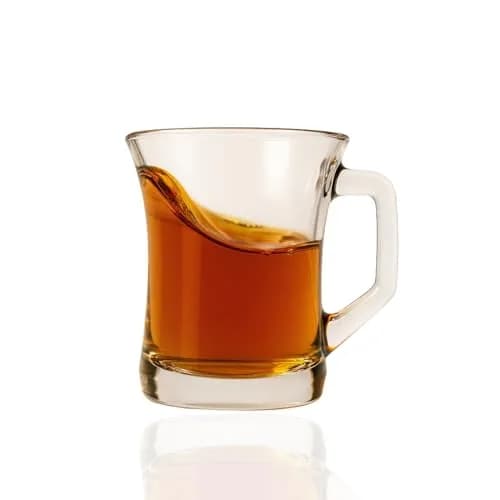 yersiz Glass Coffee Mugs Set of 6 | Durable Drinkware with Thick Base for Hot & Cold Beverages thumbnail 6