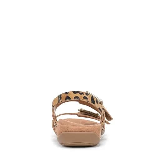 Vionic Women's Reese Sandal Tan Leopard Suede 8.5 Wide | Arch Support Orthotic Comfort thumbnail 9