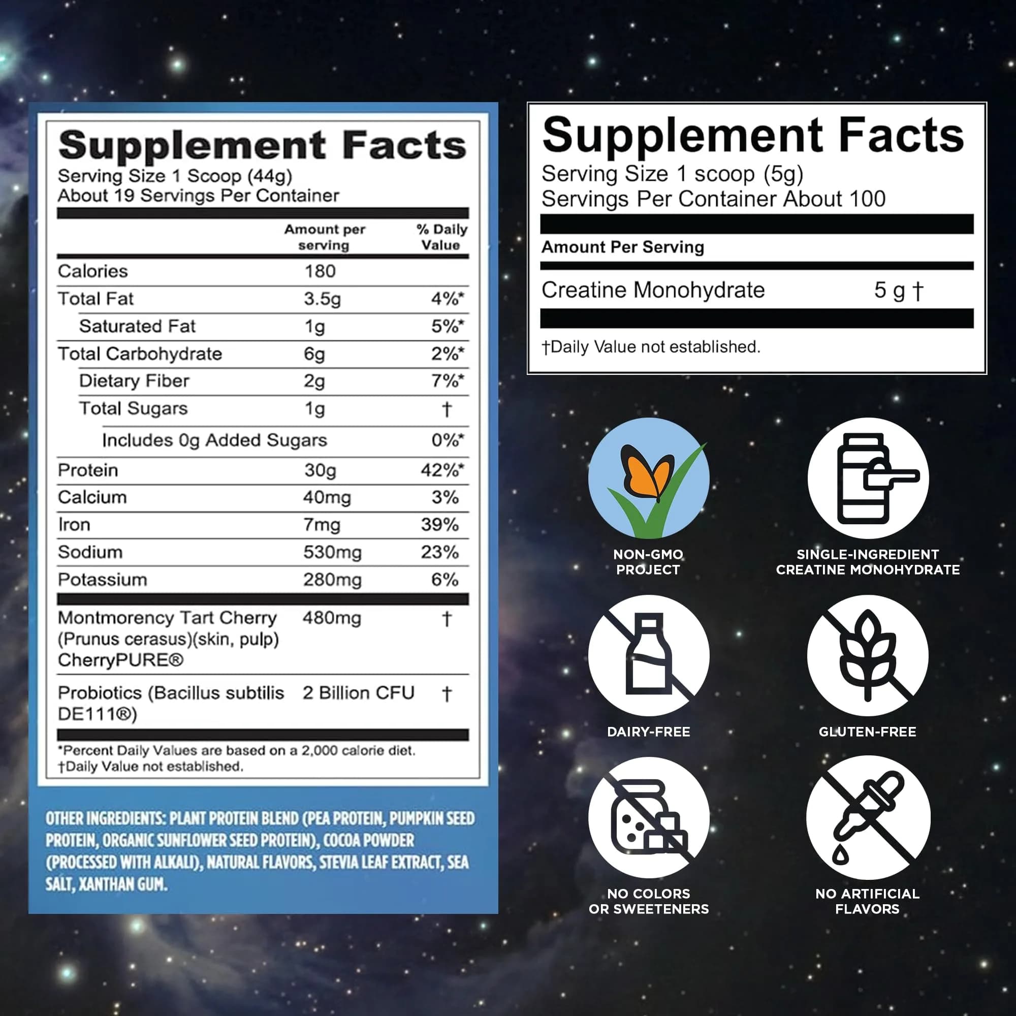 Vega Protein + Recovery Chocolate & Creatine Monohydrate Bundle | 1.8 lbs Protein, 17.6 oz Creatine thumbnail 4