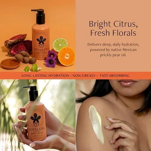 Nopalera Cactus Body Cream | Prickly Pear | Flor De Madera | 8oz | Deep Hydration & Nourishment thumbnail 2