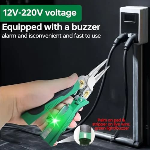 Laukowind 8 in 1 Wire Stripper with Voltage Tester | Multi-Function Electrician Tool for Safe & Efficient Wiring thumbnail 9