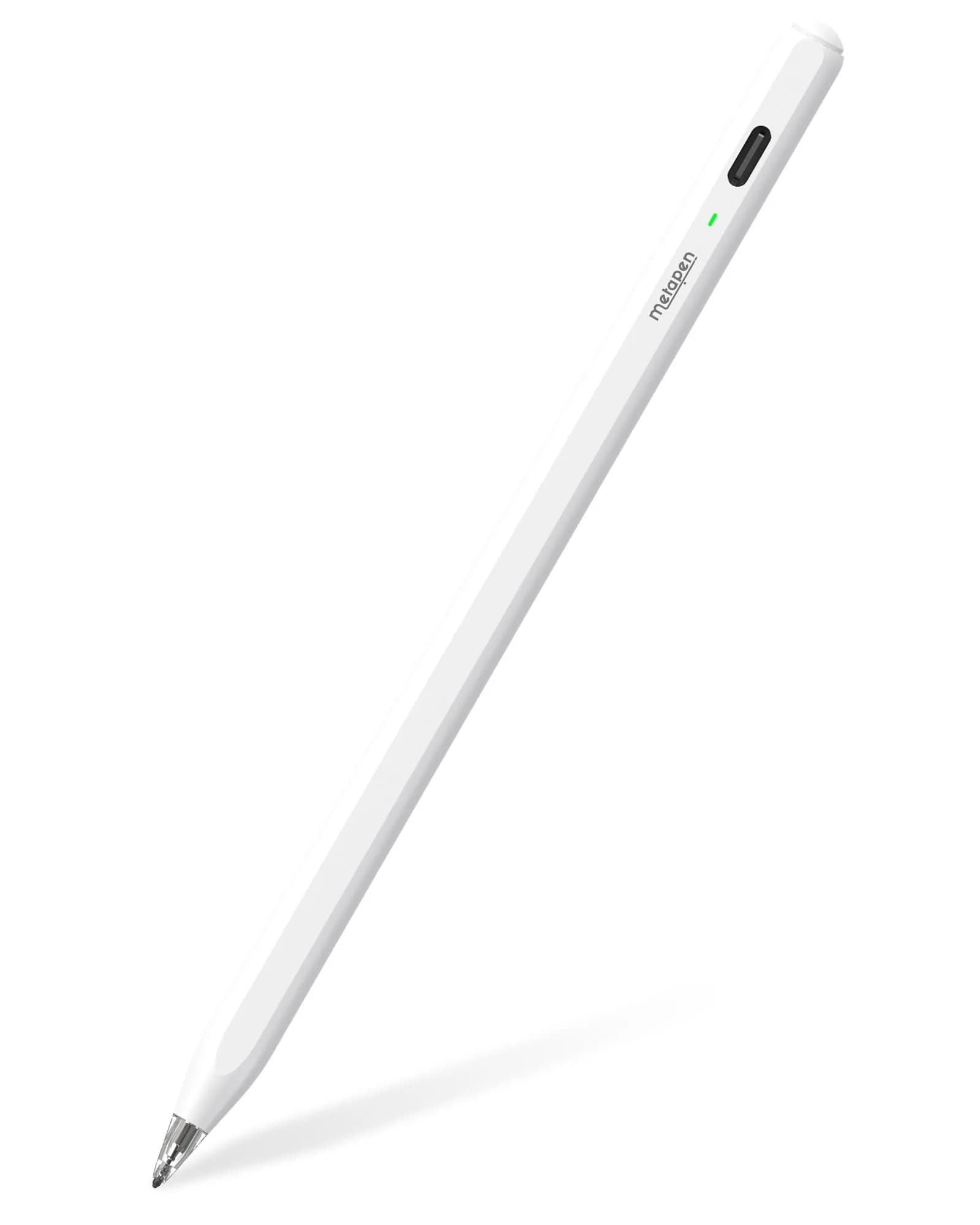 Metapen Pencil Air8 Pro Stylus for iPad 2018-2026, 10g Ultra-Light, 20H Battery, USB-C Fast Charge, Palm Rejection, Ivory — Ivory