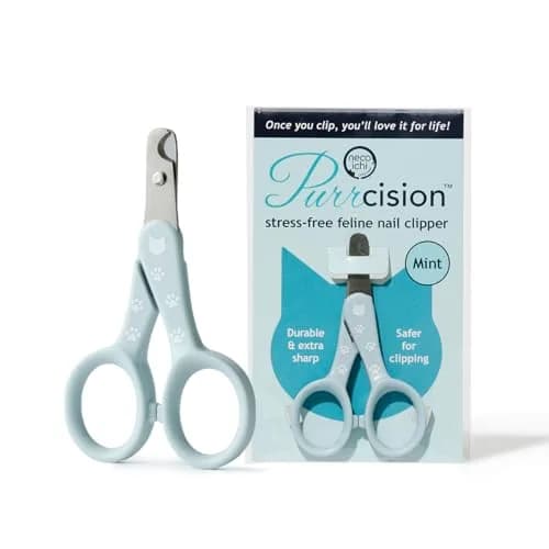 猫壱 Purrcision Stainless Steel Cat Nail Clipper | Made in Japan, Mint thumbnail 1