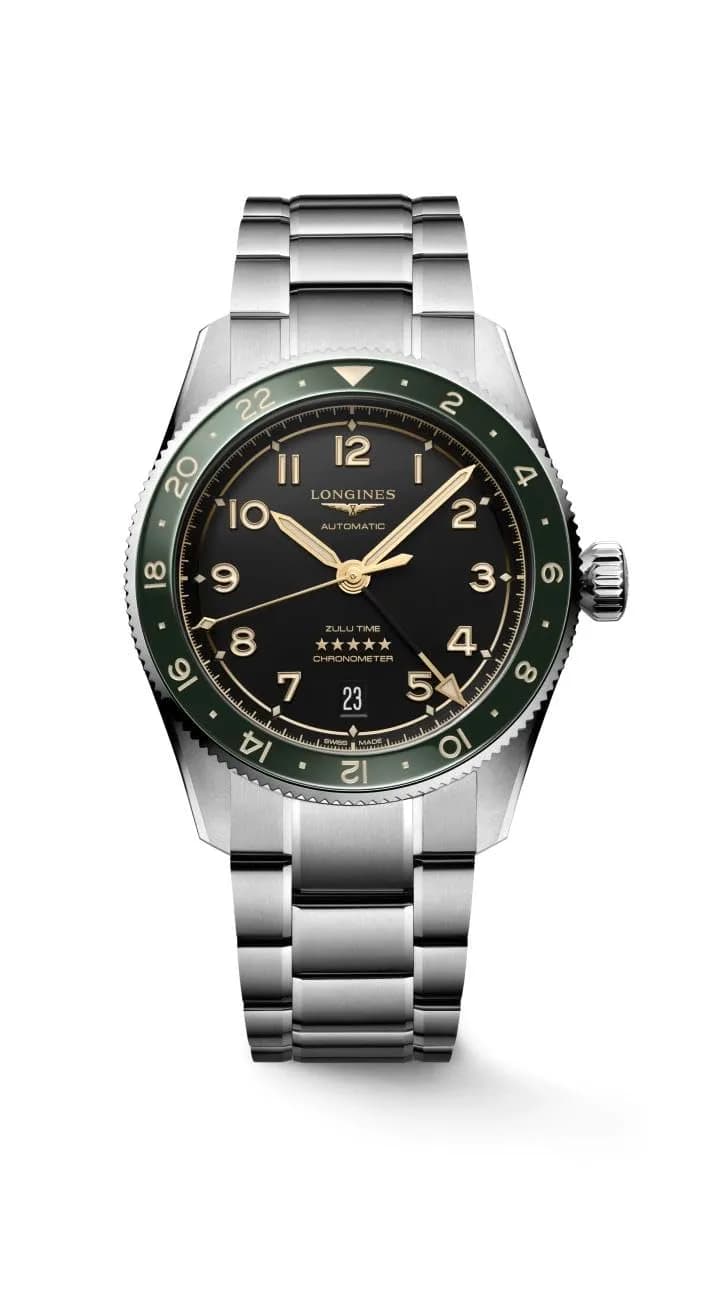 Longines Spirit Zulu Time 39MM Automatic Watch | Dual Time Zone, COSC Certified