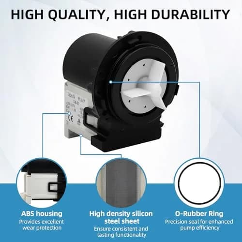 OYIMNB Washer Drain Pump Motor Replacement for LG & Kenmore | OEM 4681EA2001T, 120V, High-Flow 45 L/min thumbnail 7