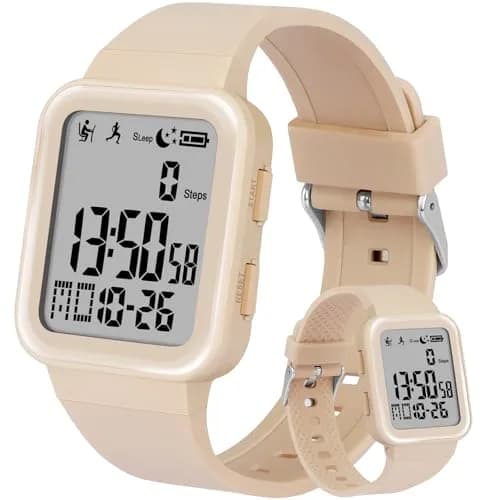 Edillas Digital Watch for Men & Women | Fitness & Sleep Tracker with EL Backlight, No App Needed, Sport Watch, Step Counter, Timer, Vibration Alarm, Calorie & Distance thumbnail 1