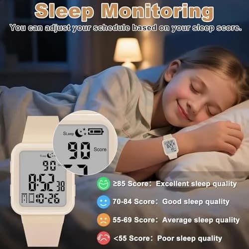 Edillas Digital Watch for Men & Women | Fitness & Sleep Tracker with EL Backlight, No App Needed, Sport Watch, Step Counter, Timer, Vibration Alarm, Calorie & Distance thumbnail 7