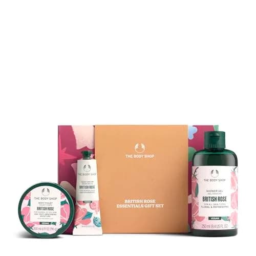 The Body Shop British Rose Gift Set | 3-Piece Scented Body Care Routine for All Skin Types thumbnail 1