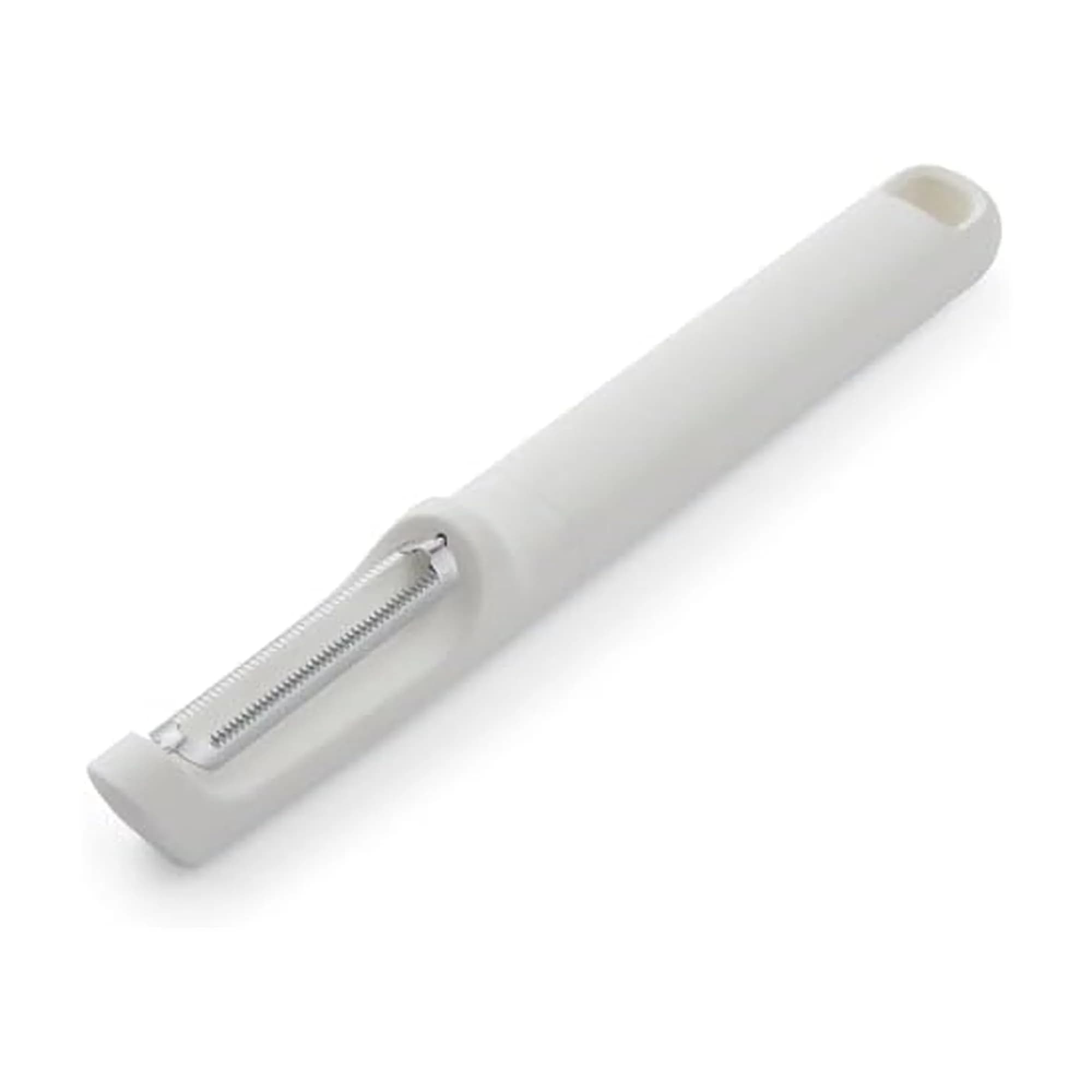 KitchenAid Vegetable Peeler 7.9-Inch Serrated Blade | Ergonomic & Durable for Daily Use — Porcelain White