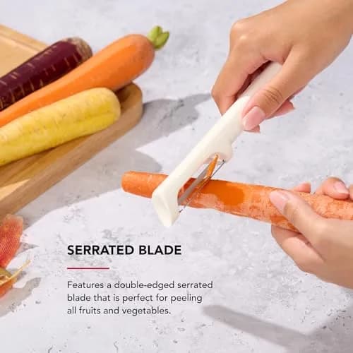 KitchenAid Vegetable Peeler 7.9-Inch Serrated Blade | Ergonomic & Durable for Daily Use thumbnail 3