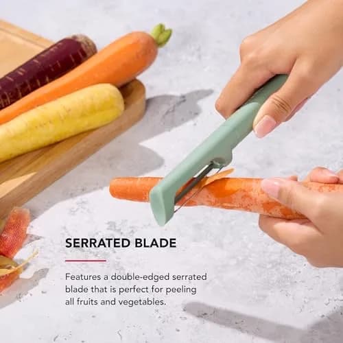 KitchenAid Cardamom Vegetable Peeler with Serrated Blade & Protective Cover | 19.9 cm (7.9-Inch) thumbnail 3