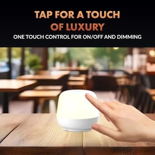 Newhouse Lighting Coco White 2700K Dimmable Cordless USB-C Table Lamp | Cozy Home Decor thumbnail 4