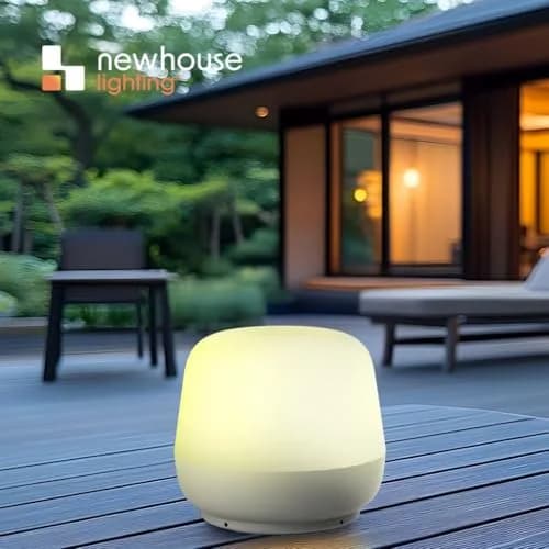 Newhouse Lighting Coco White 2700K Dimmable Cordless USB-C Table Lamp | Cozy Home Decor thumbnail 6