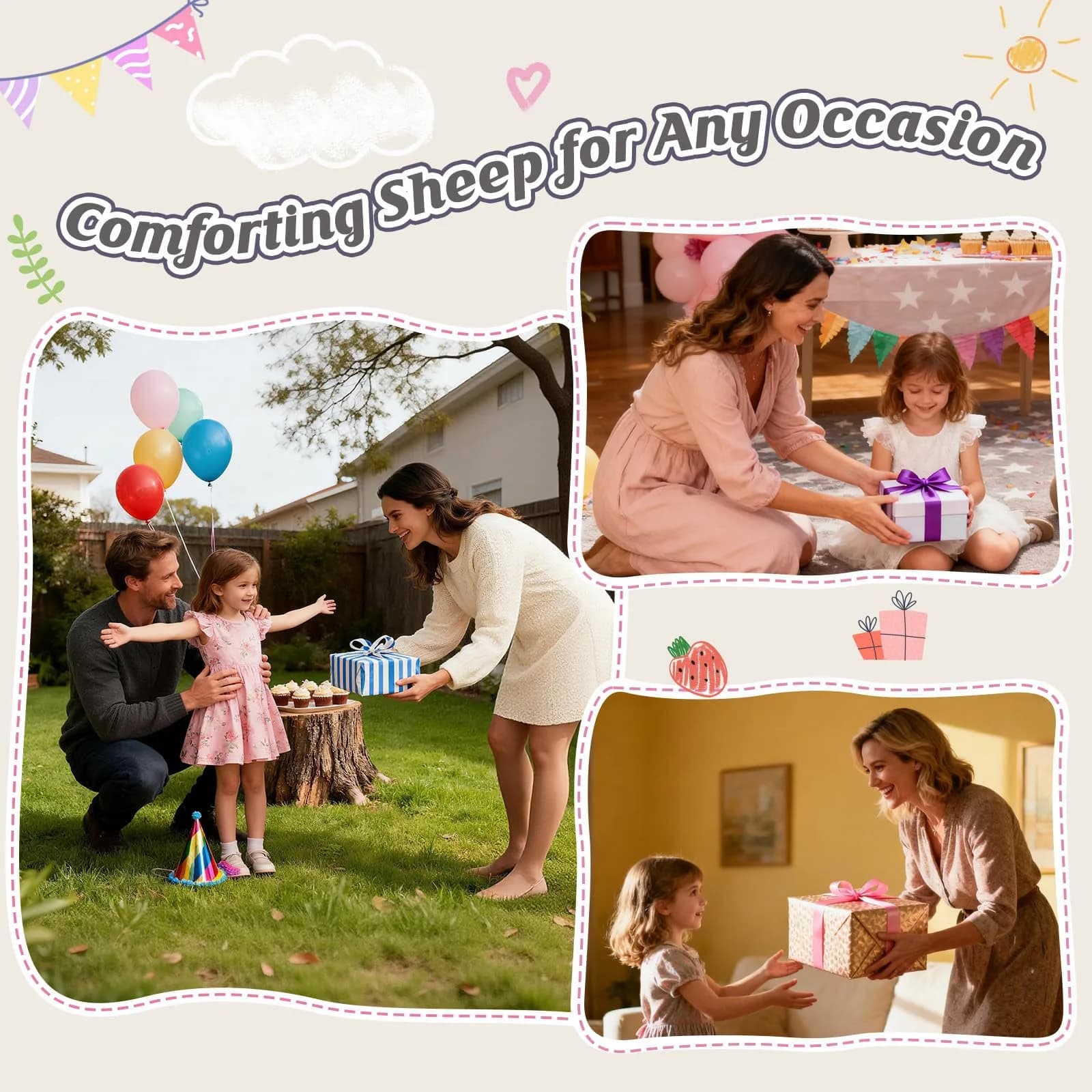 WEYON Crochet Sheep Plush Toy with Bedtime Card, Handmade 8-10cm, Cute Cozy Desk Decor | Counting Sheep Comfort - view 6
