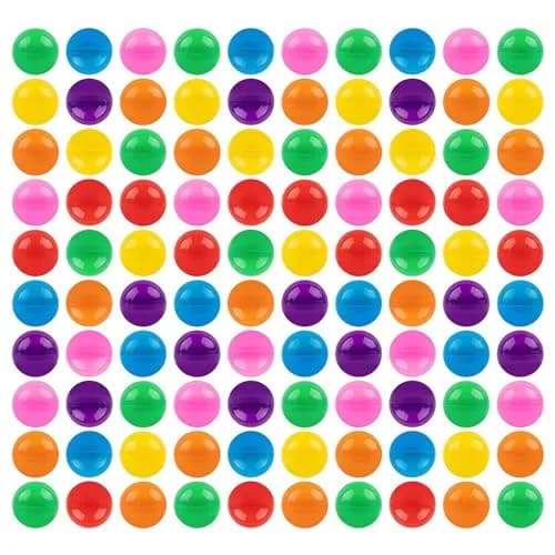 AUEAR Colorful Small Round Capsules 1.1 Inch Vending Machine Containers (100 Pack) thumbnail 1