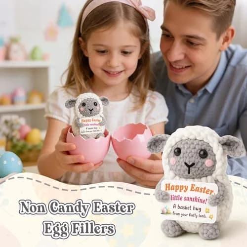WEYON Crochet Lamb Stuffed Animal 7.62cm (3 inches) | Handmade Easter Gift for Kids & Teens thumbnail 5
