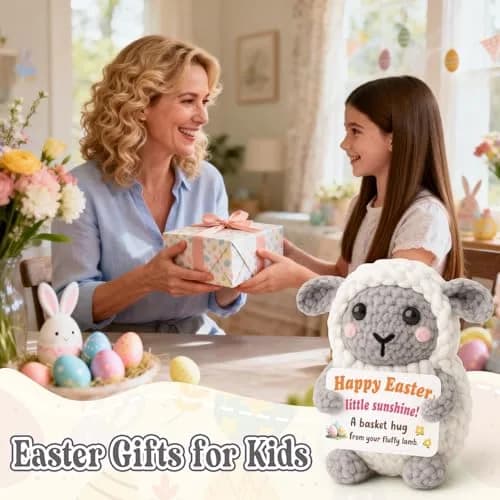 WEYON Crochet Lamb Stuffed Animal 7.62cm (3 inches) | Handmade Easter Gift for Kids & Teens thumbnail 6