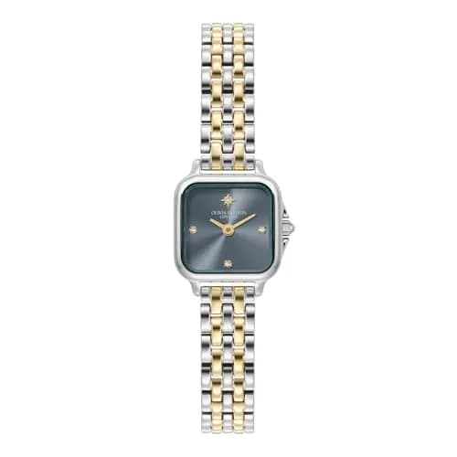 Olivia Burton Grosvenor Mini 20mm Women’s Quartz Watch | Petite Square Dial & Two-Tone Bracelet thumbnail 1