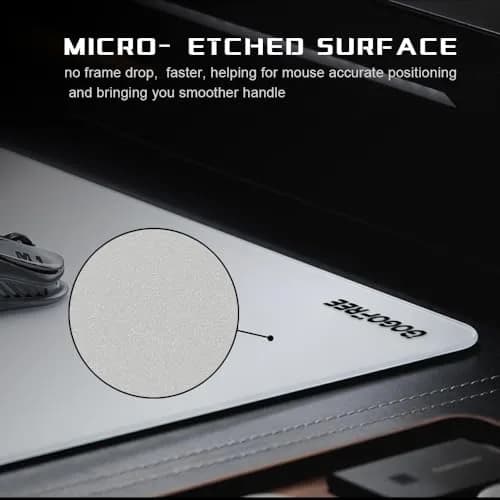 WIYIXI Glass Gaming Mouse Pad 15.7'' x 11.8'' | Ultra-Smooth Micro-Etched Surface for Top Speed & Control thumbnail 6